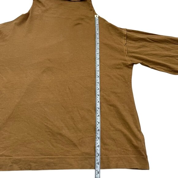 We the Free Womens Cotton Flare Sleeve‎ Shirt Brown Size Small Boho Oversized - Picture 9 of 10